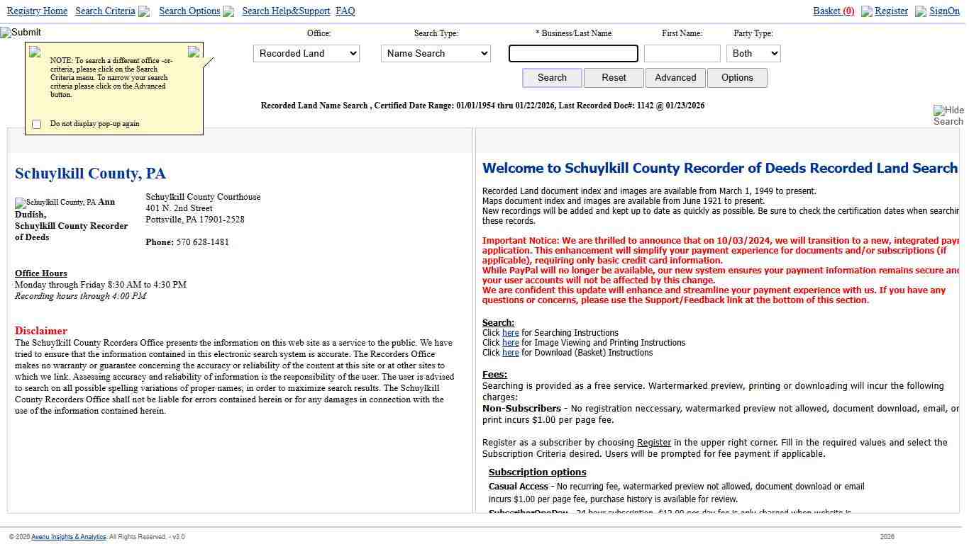 Welcome to 20/20 Perfect Vision Land Records I2